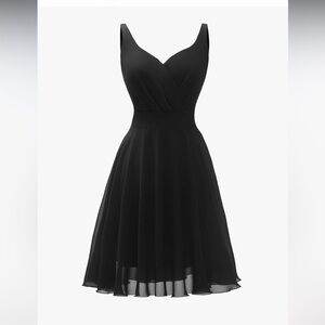 Dressever Summer Cocktail Dress V-Neck Adjustable Spaghetti Strap